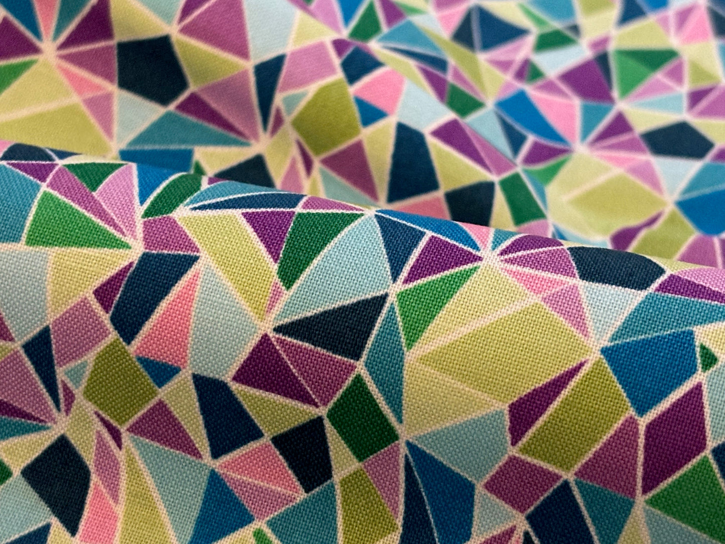 Baumwollstoff Strahlendes Mosaik