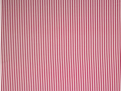 Baumwollstoff Weinrot gestreift