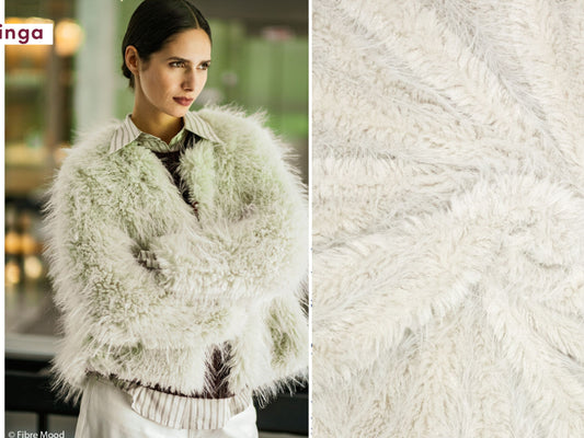 Flauschiges Kunstfell Natur