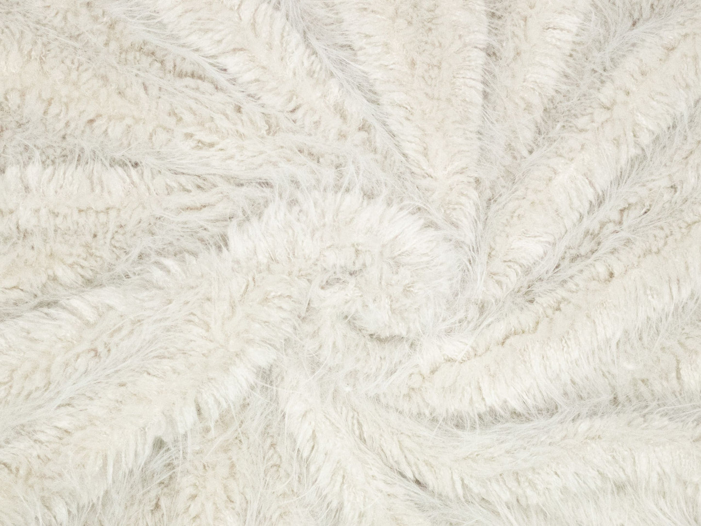 Flauschiges Kunstfell Natur