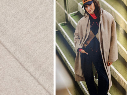 Wollgemisch Hellbraun/Sand  meliert