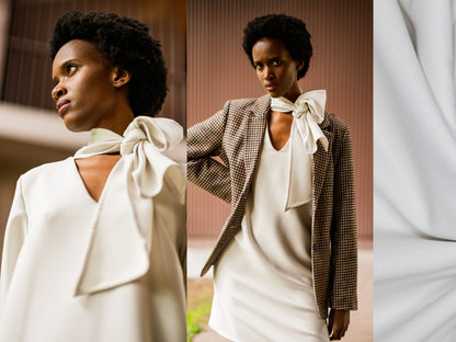 Gewebter Crepestoff Natur