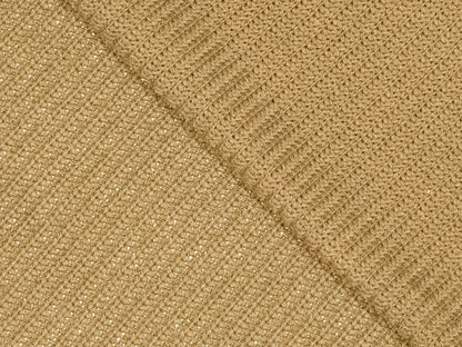 Rippenstrickstoff Goldbeige Karamell
