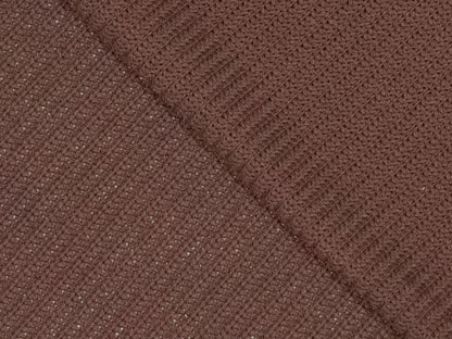 Rippenstrickstoff Schokobraun