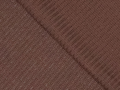 Rippenstrickstoff Schokobraun