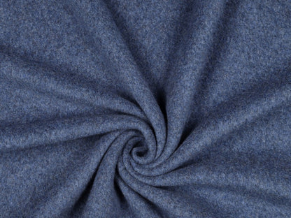Bio-Baumwollfleece Jeansblau meliert 013