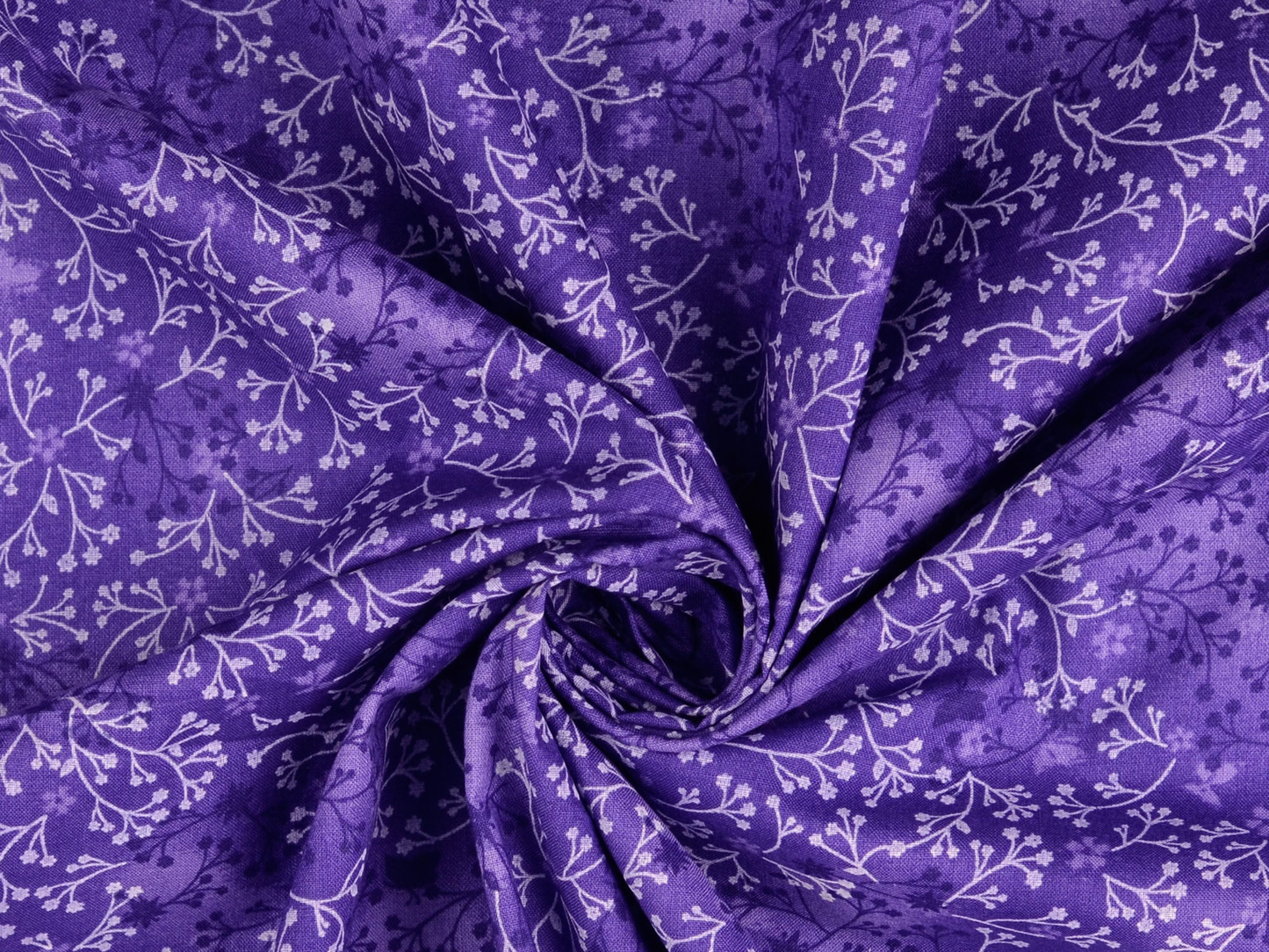 Baumwollstoff Lila Floral
