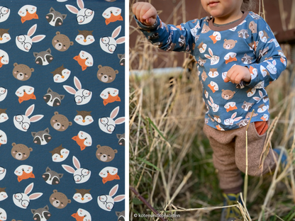 Kinderjersey Gary Tiere Blau