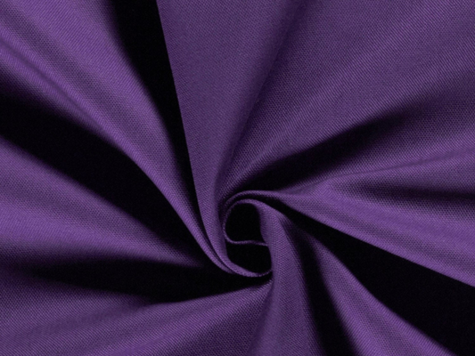 Dekostoff Uni Violett Canvas Robust
