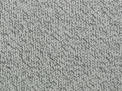 Baumwollstrickstoff Melange Dunkelgrün/Naturweiß