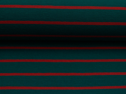 Streifenjersey Petrol/Rot