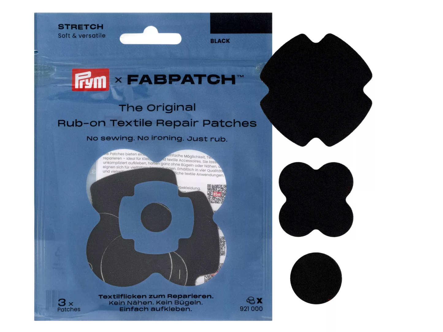 PRYM X Fabpatch STRETCH Repair Flicken Dunkelblau