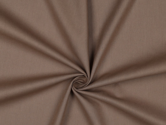 Baumwollstoff Uni Hellbraun 038