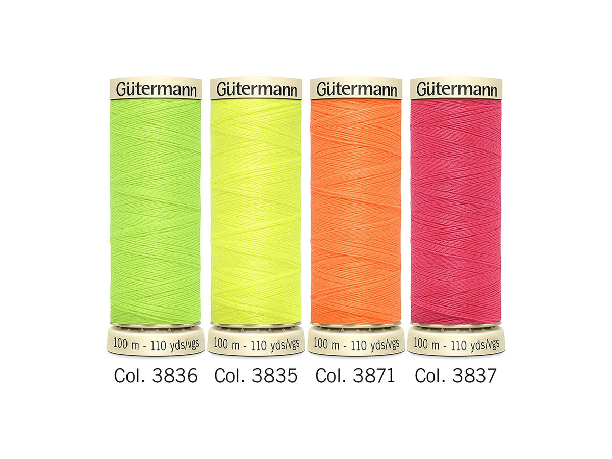 Gütermann Nähfaden-Set 4 Neongarne Value Pack