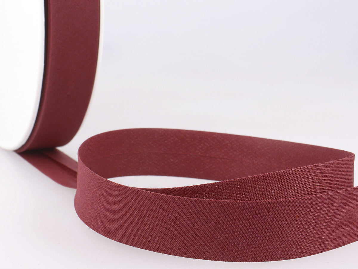 Schrägband 20 mm Bordeaux 072