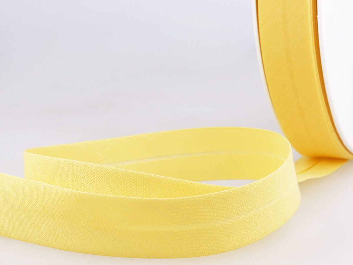 Schrägband 27 mm Pastellgelb 79