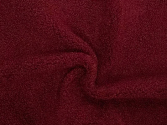 Teddy-Fleece Bordeaux Sheepskin