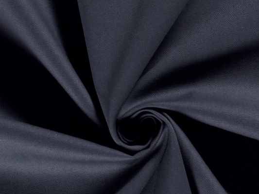 Dekostoff Uni Dunkles Blaugrau Canvas Robust