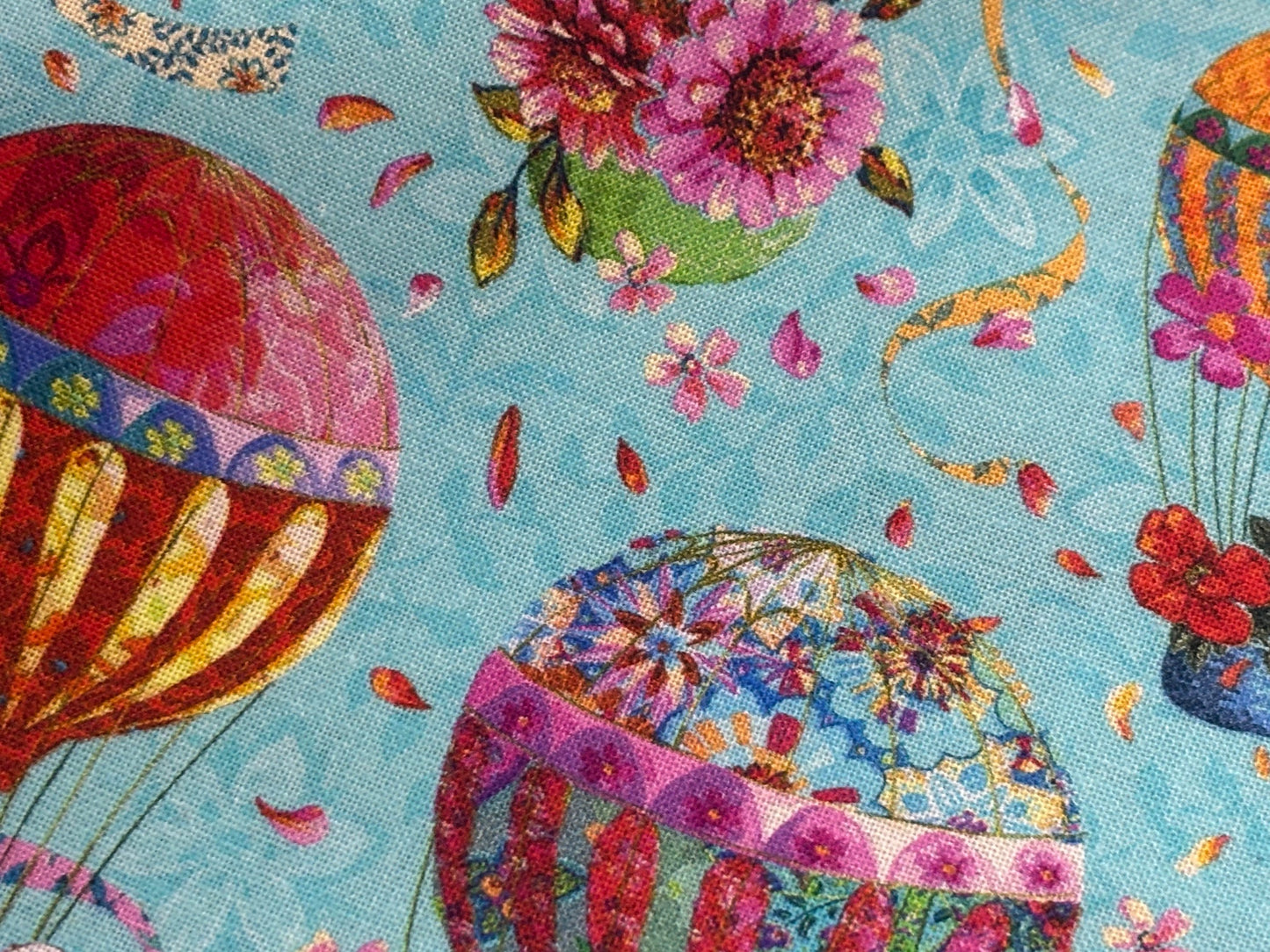 Baumwollstoff Festival Fesselballon Odile Bailloeul