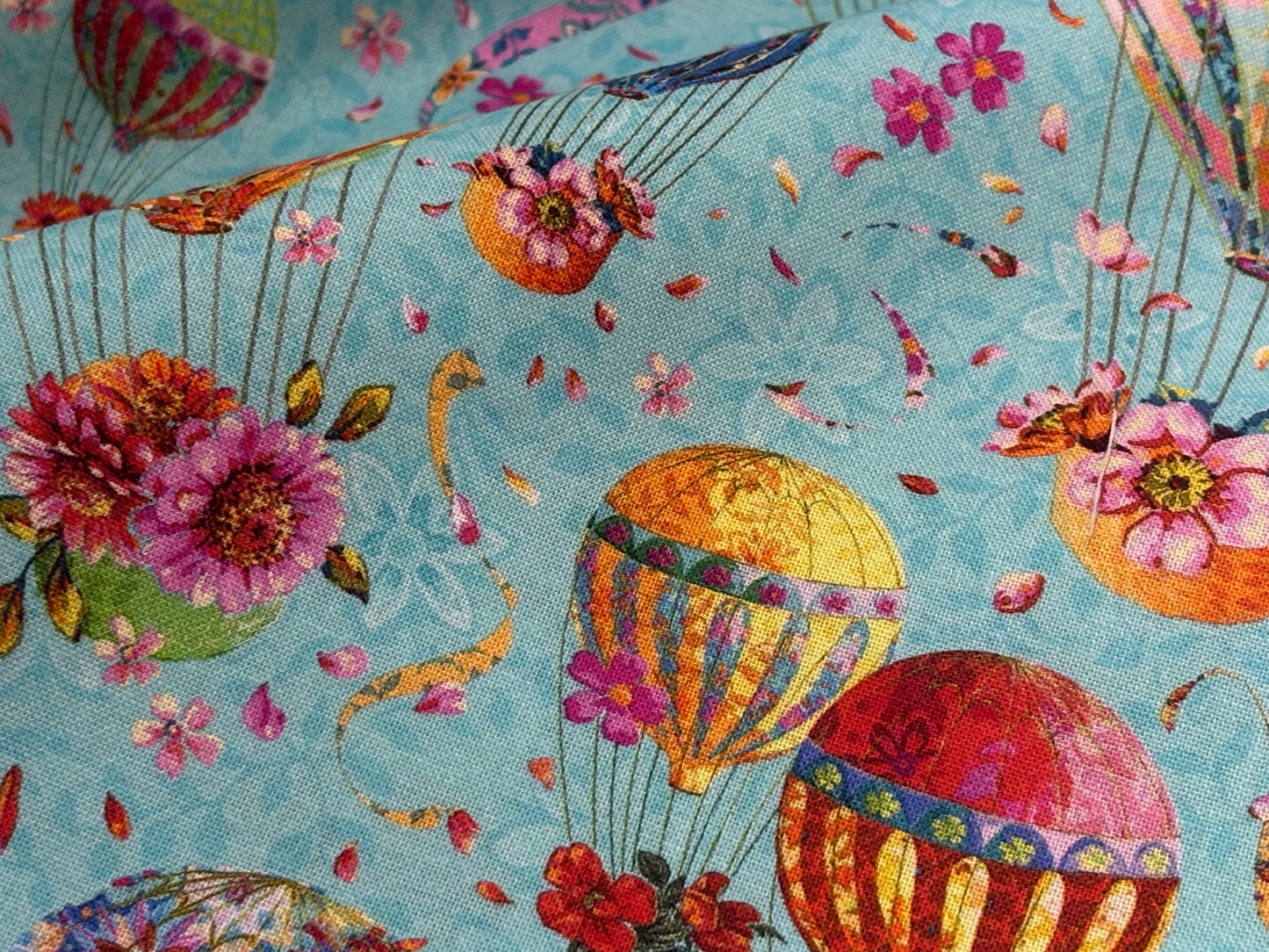 Baumwollstoff Festival Fesselballon Odile Bailloeul