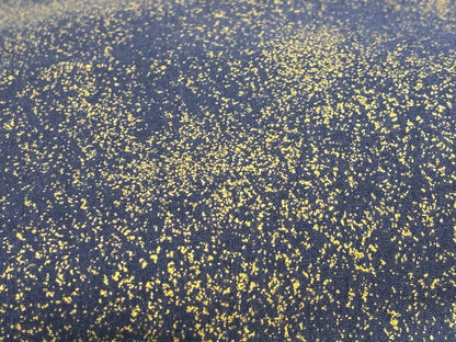 Baumwollstoff Quiltgate Gold Glitzer Dunkelblau