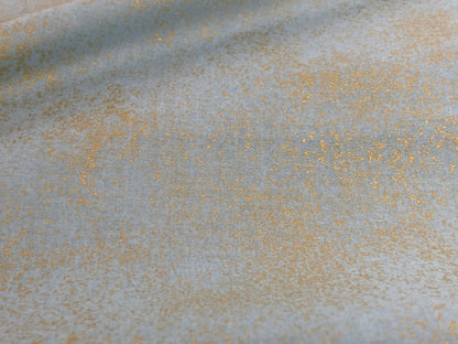 Baumwollstoff Quiltgate Gold Glitzer Mint