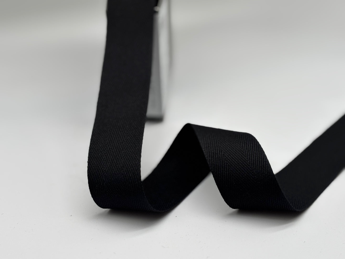 Baumwollband kräftig Schwarz 30 mm