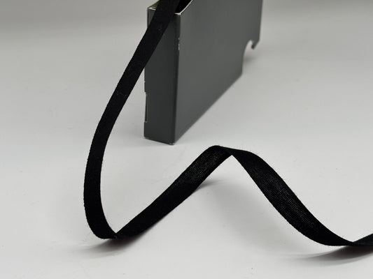 Baumwollband 10 mm Schwarz