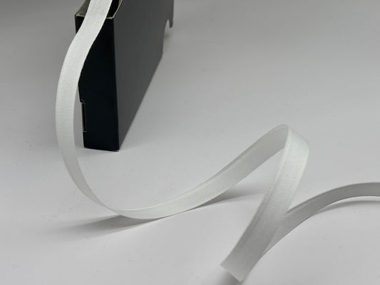 Baumwollband 10 mm Weiß