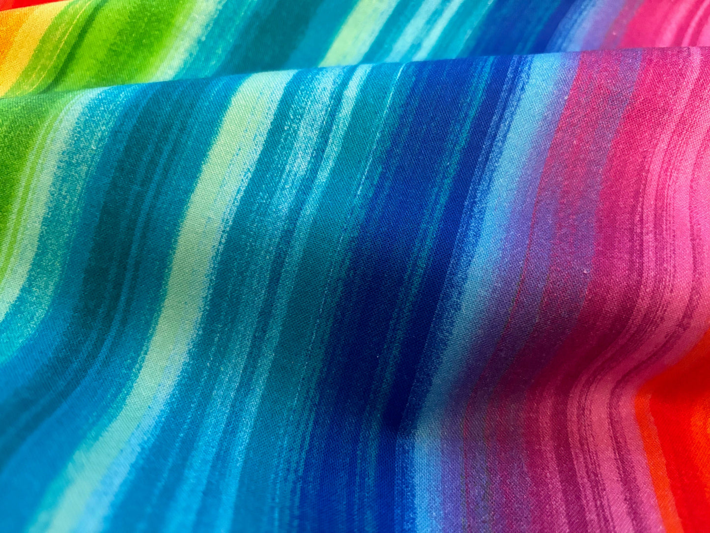 Baumwollstoff Rainbow Colors Regenbogen