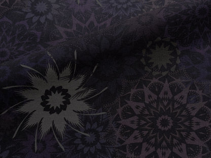 Baumwollstoff Spirale Musterkreise Amethyst