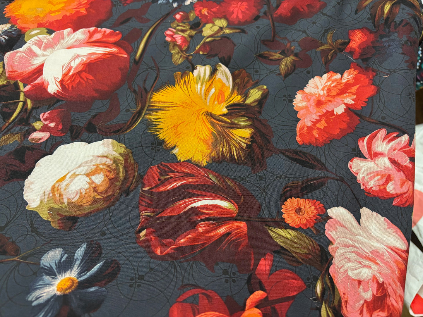 Baumwollstoff Blumenbarock Enrapture