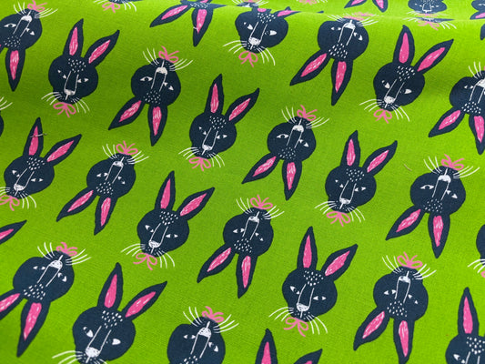 Canvas Rabbit Hase Grün