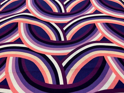 Bio-Baumwollstoff Wildest Dreams Sixties Lila