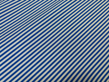 Baumwollstoff Quergestreift Blau Art Gallery Fabrics