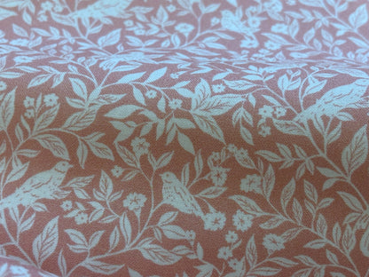 Bio-Baumwollstoff Garden Reverse Floral Rosa