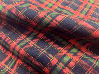 Baumwoll-Flanell Karo Rot/Grün/Blau