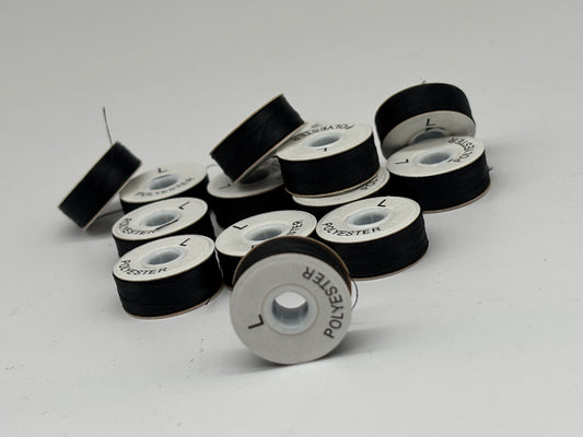 Bobbin Schwarz Vorgespulter Unterfaden für Stickmaschinen 120 m