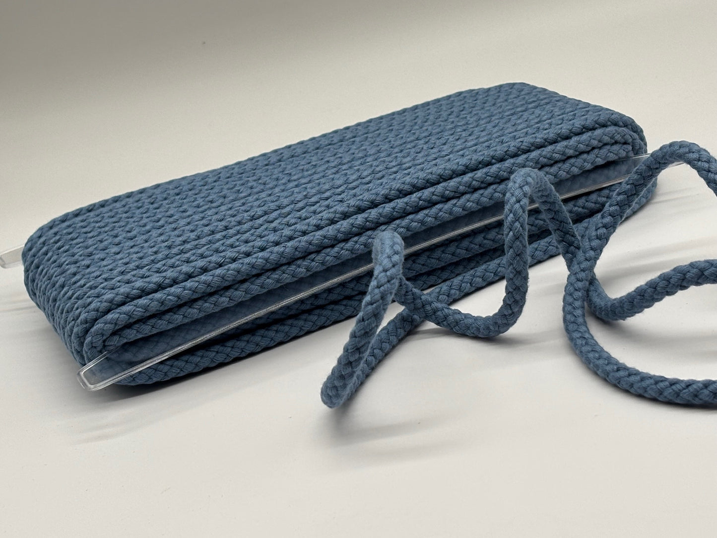 Bademantelkordel 8 mm Jeansblau