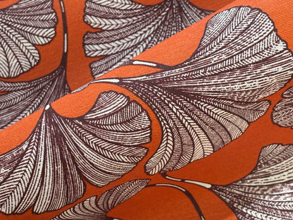 Wachstuch Gingko Dunkelorange
