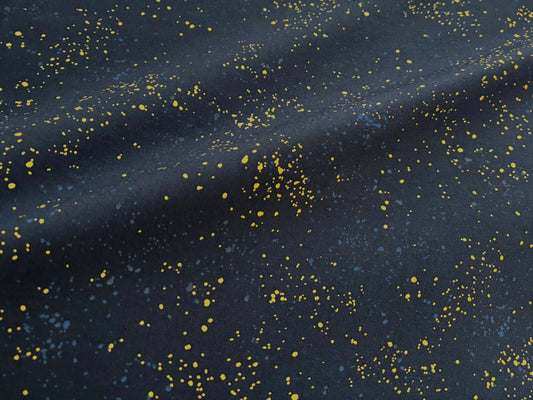 Canvas Speckled Dunkelblau Gold gesprenkelt