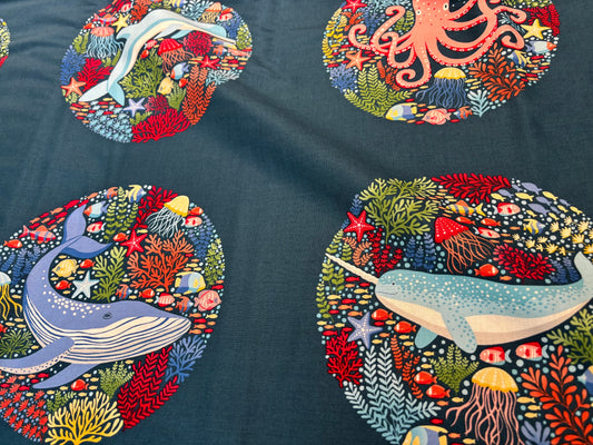 Baumwollstoff Panel Maritim