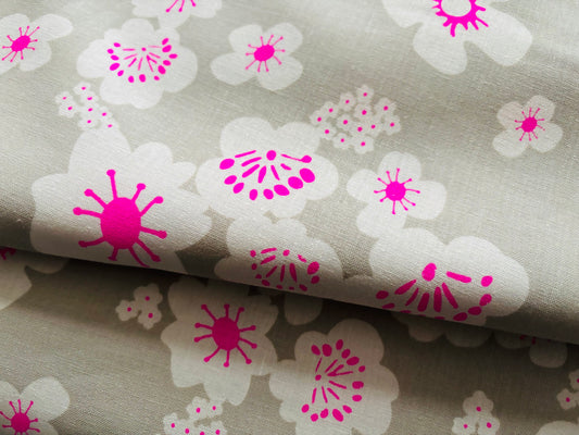 Baumwollstoff Paper Cuts Neon Pink Ruby Star Society