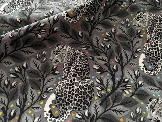 Baumwollstoff Graywork Leopard Tula Pink