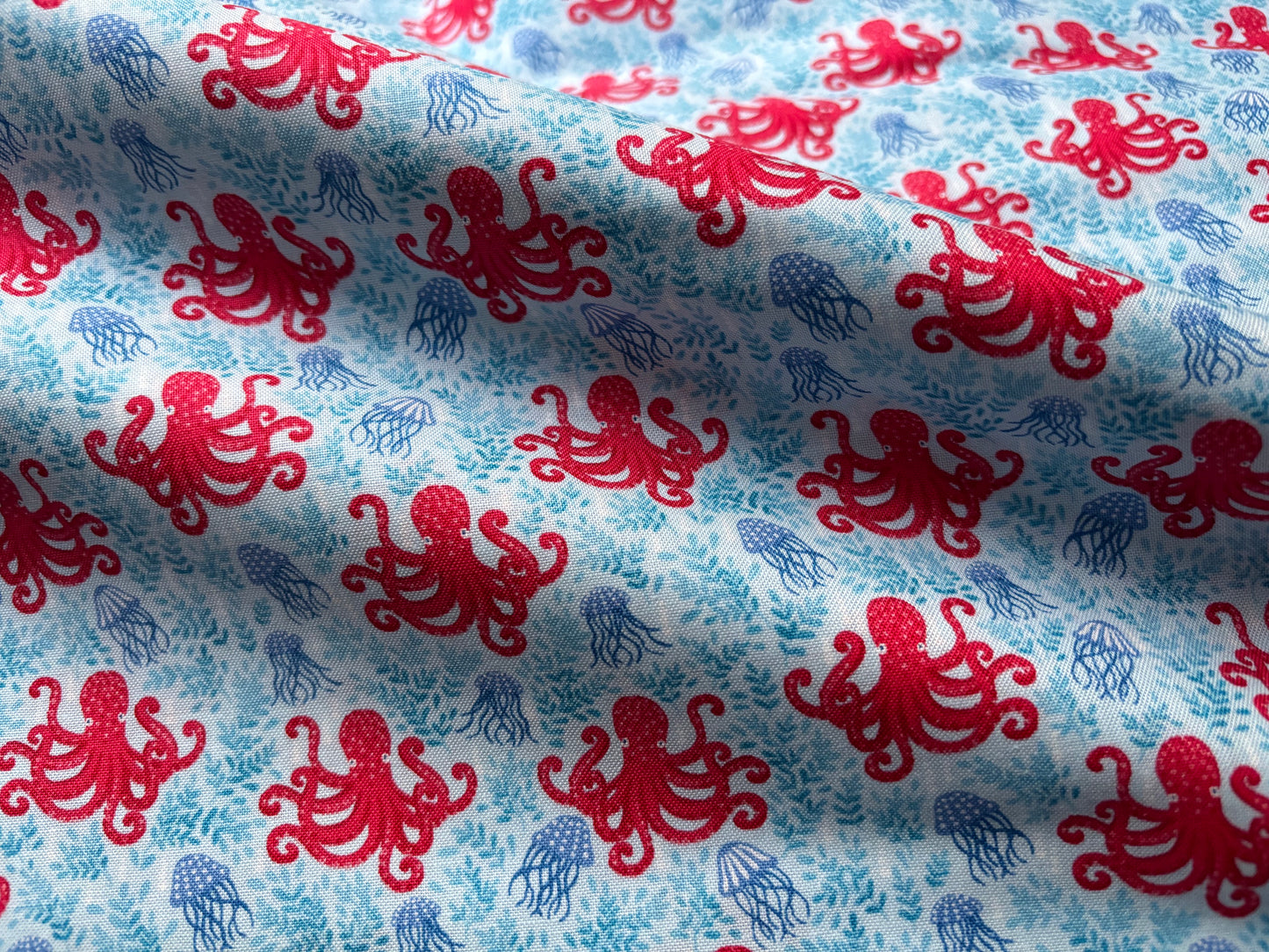 Baumwollstoff Kleiner Octopus