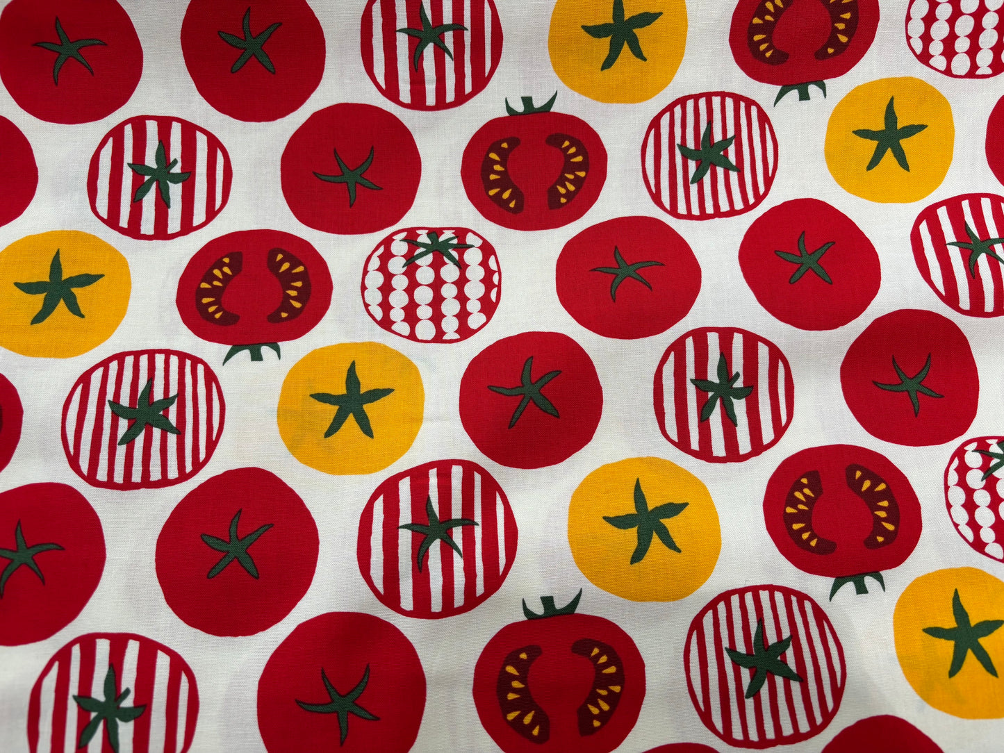 Baumwollstoff Tomaten Rot Japanstoff
