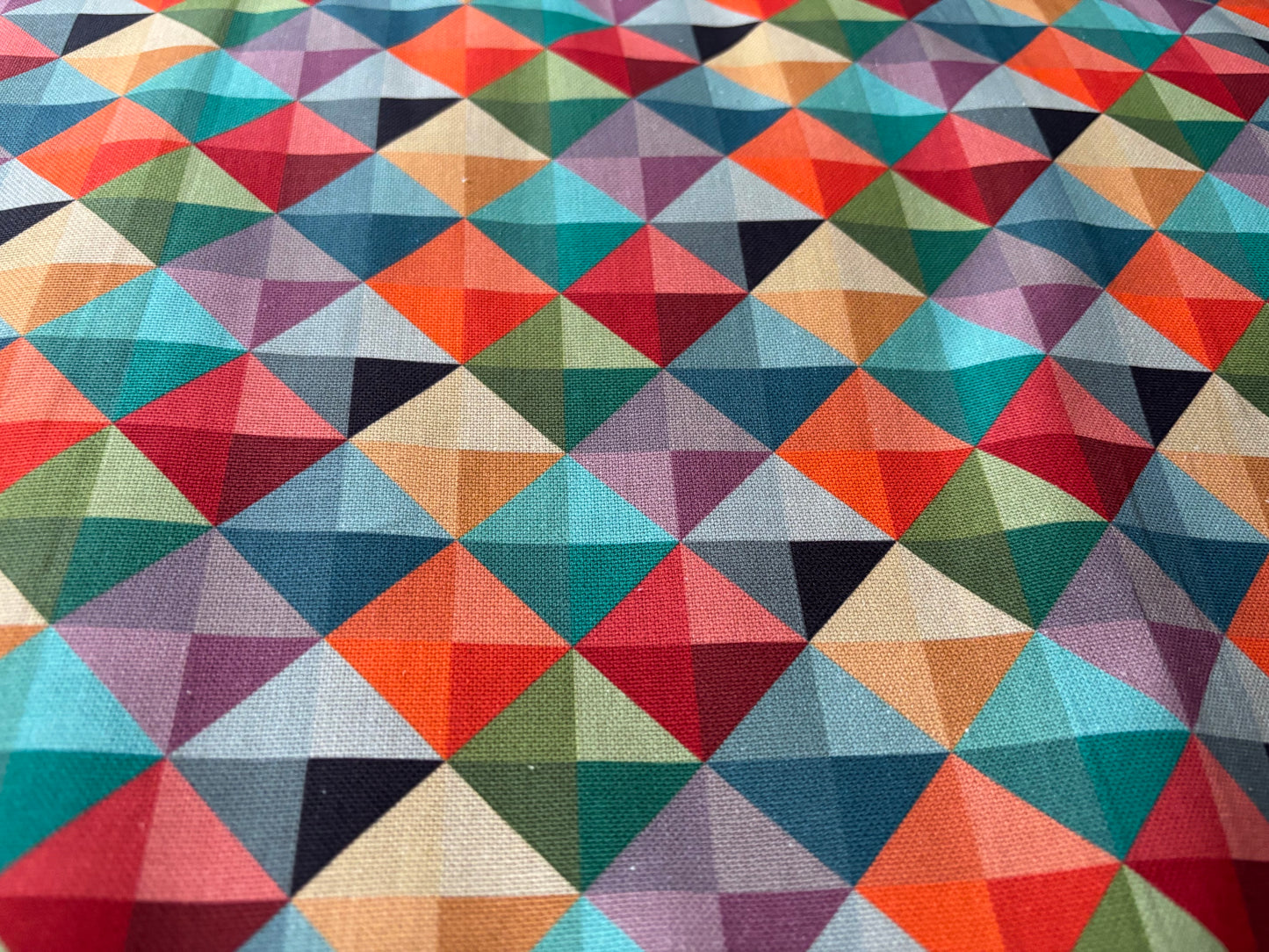 Canvas Buntes Rautenmosaik