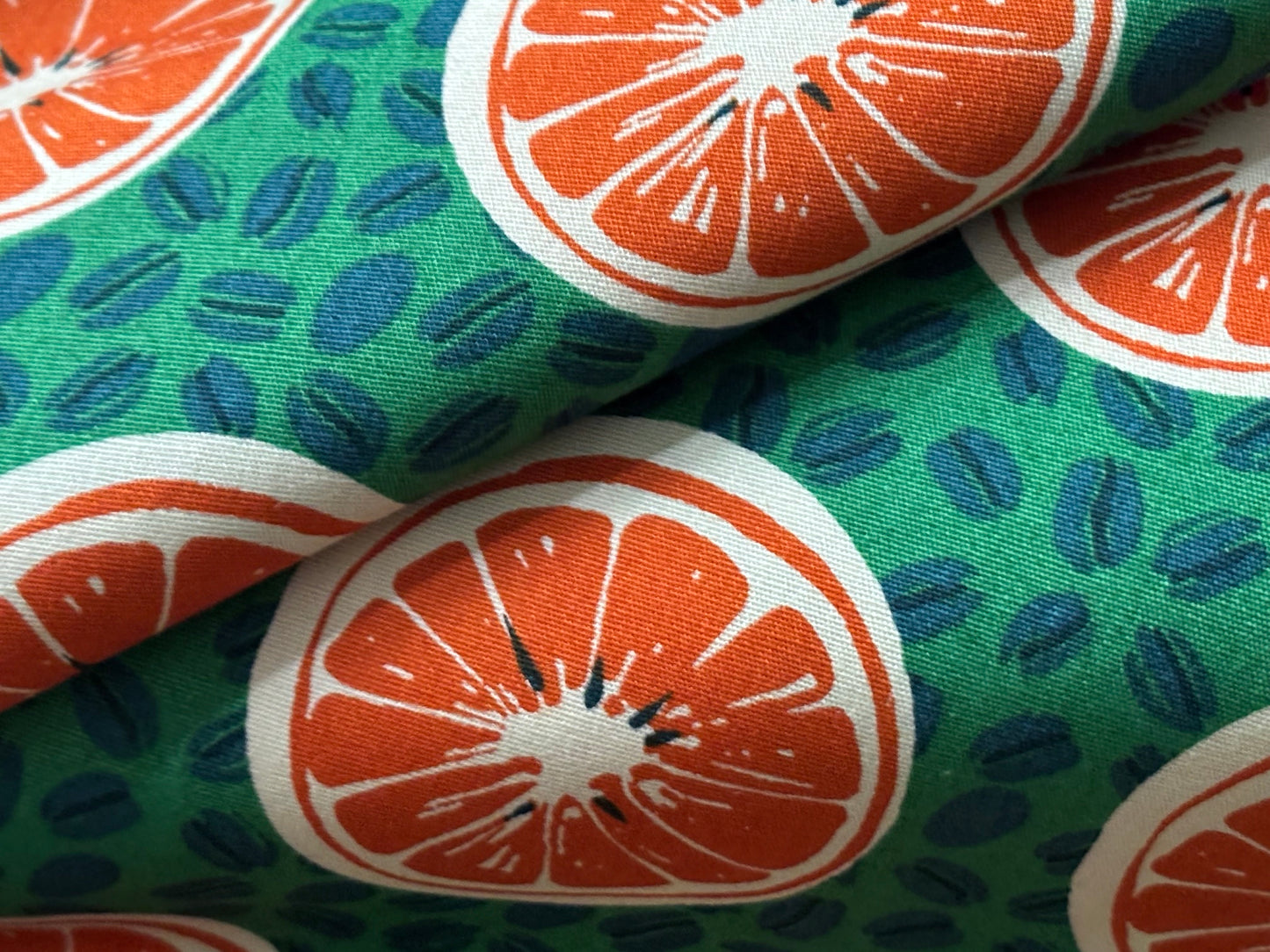 Baumwollstoff Orangen Sevenberry