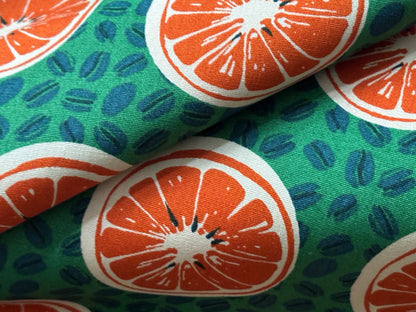 Baumwollstoff Orangen Sevenberry