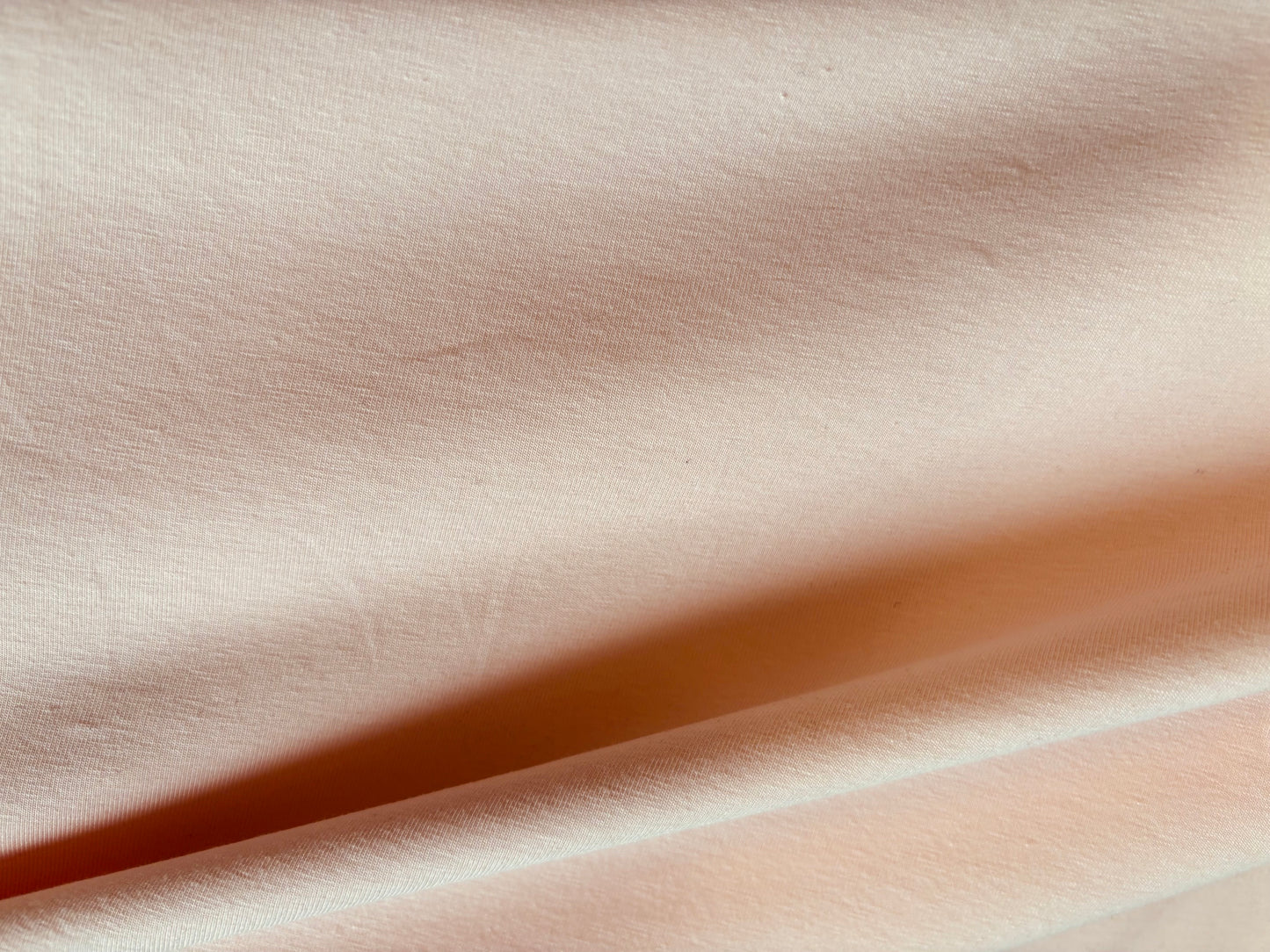 Bio-Baumwolljersey Uni Pastell Rosa